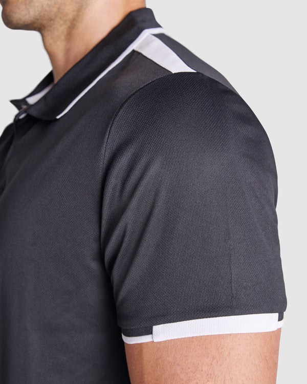 POLO TAMIL T/S BLANCO/NEGRO