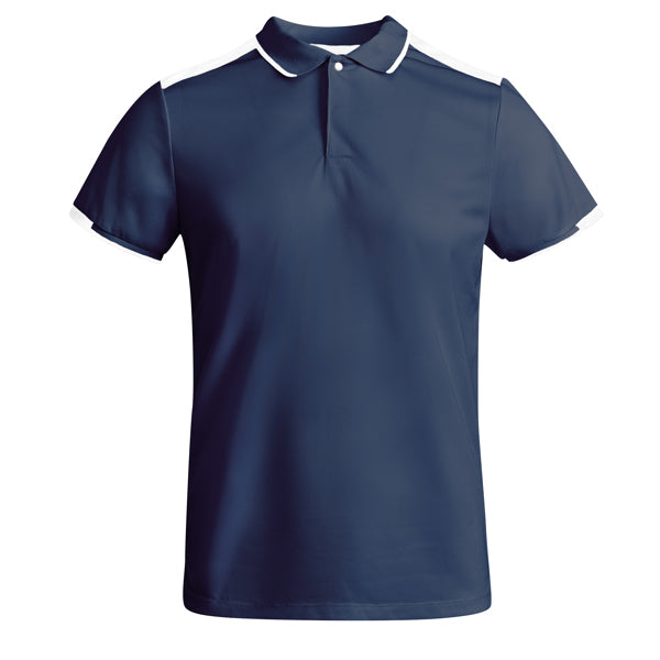 POLO TAMIL T/S BLANCO/NEGRO