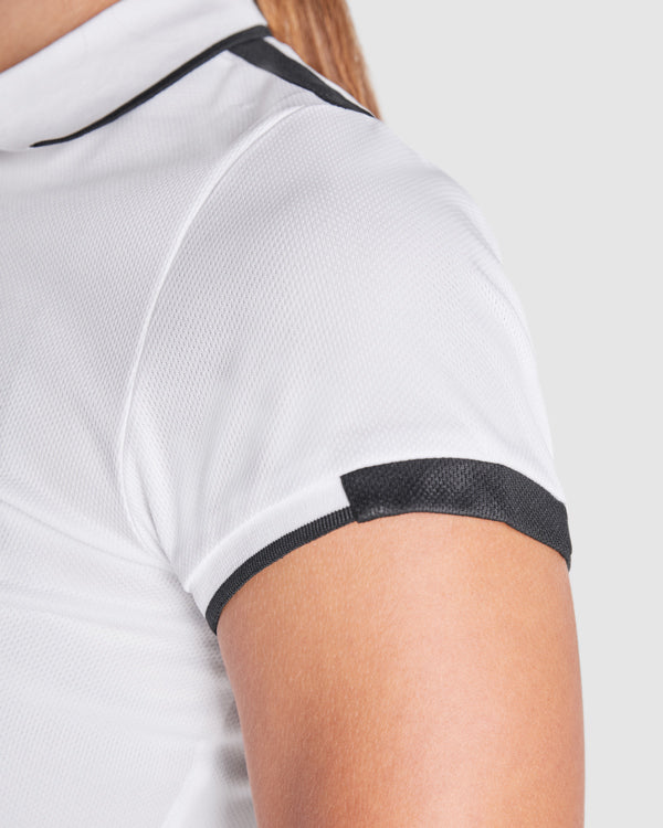 POLO TAMIL WOMAN T/S BLANCO/NEGRO
