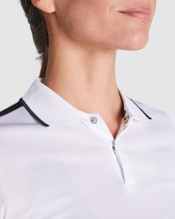 POLO TAMIL WOMAN T/S BLANCO/NEGRO