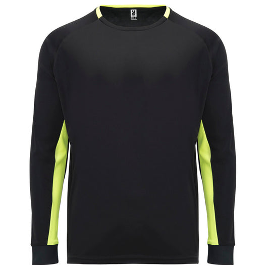 CAMISETA PORTO T/M NEGRO/AMARILLO FLUOR