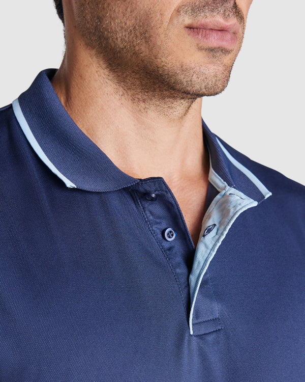 POLO MONTMELO T/S BLANCO/NEGRO