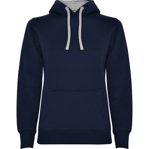 SUDADERA URBAN WOMAN CON CAPUCHA T/S BLANCO