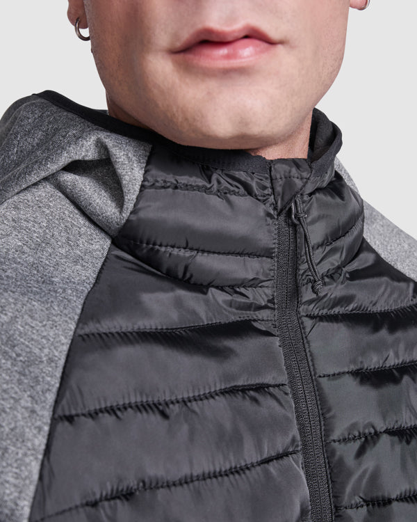 CHAQUETA MINSK T/S NEGRO/PLOMO