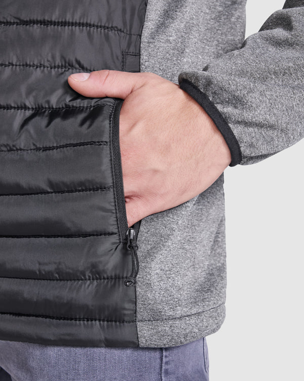 CHAQUETA MINSK T/S NEGRO/PLOMO