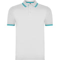 POLO MONTREAL T/S BLANCO/TURQUESA