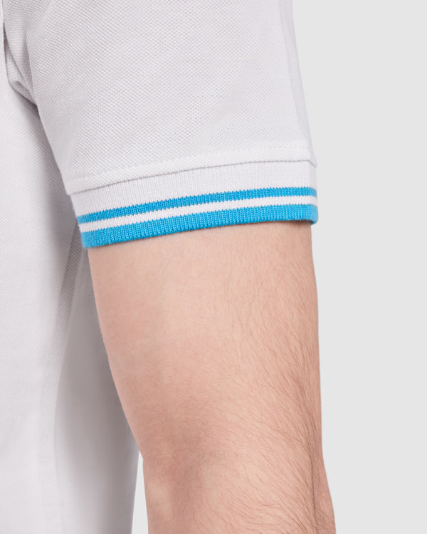 POLO MONTREAL T/S BLANCO/TURQUESA
