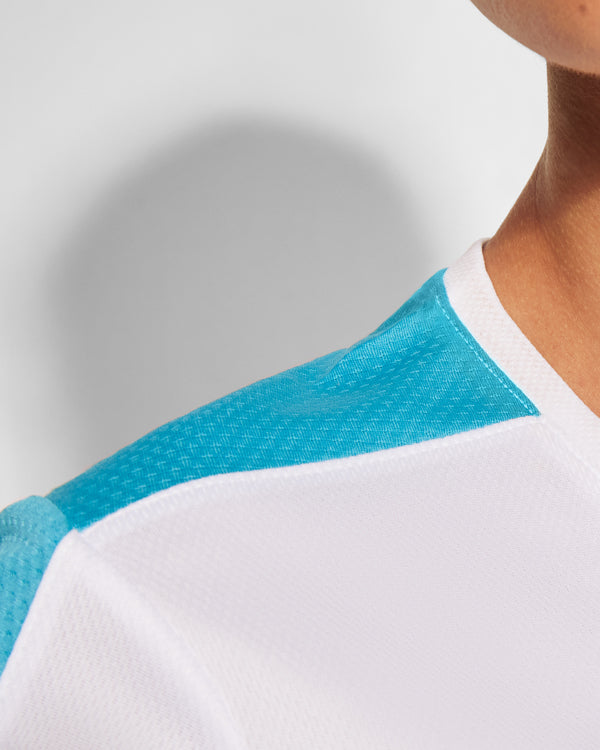 CAMISETA SUZUKA T/S BLANCO/TURQUESA