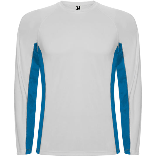 CAMISETA SHANGHAI MANGA LARGA T/S BLANCO/ROYAL