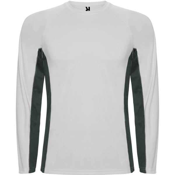 CAMISETA SHANGHAI MANGA LARGA T/S BLANCO/ROYAL