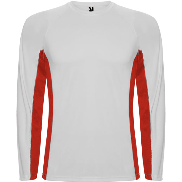 CAMISETA SHANGHAI MANGA LARGA T/S BLANCO/ROYAL