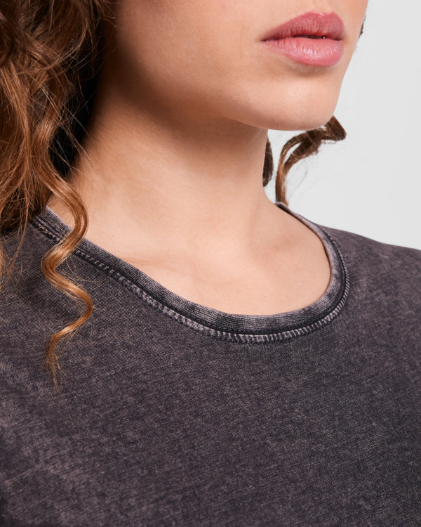 CAMISETA HUSKY WOMAN T/S NEGRO