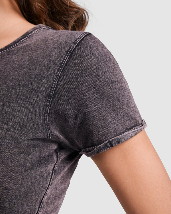 CAMISETA HUSKY WOMAN T/S NEGRO