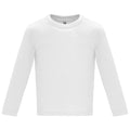 CAMISETA BABY MANGA LARGA T/6 MESES BLANCO