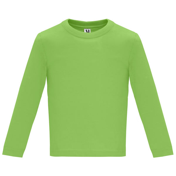 CAMISETA BABY MANGA LARGA T/6 MESES BLANCO