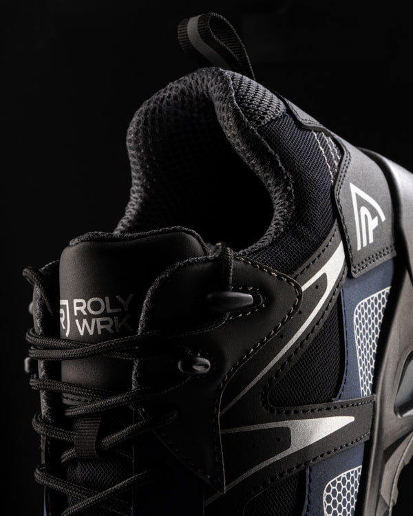 ZAPATO LABORAL KERCUS T/36 NEGRO/MARINO