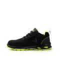 ZAPATO LABORAL CERYSON T/36 NEGRO/AMARILLO FLUOR