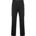 PANTALON TROOPER T/38 NEGRO/ROJO