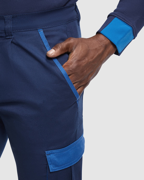 PANTALON TROOPER T/38 NEGRO/ROJO