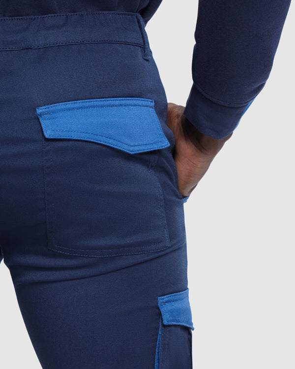 PANTALON TROOPER T/38 NEGRO/ROJO