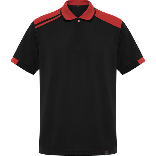 POLO SAMURAI T/S NEGRO/ROJO