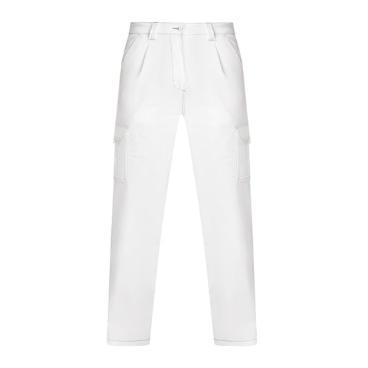 PANTALON DAILY STRETCH T/38 BLANCO