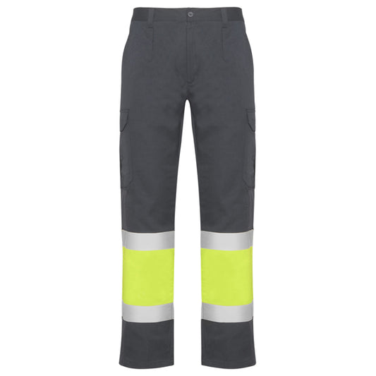 AV PANTALON VERANO NAOS T/38 PLOMO/AMARILLO FLUOR
