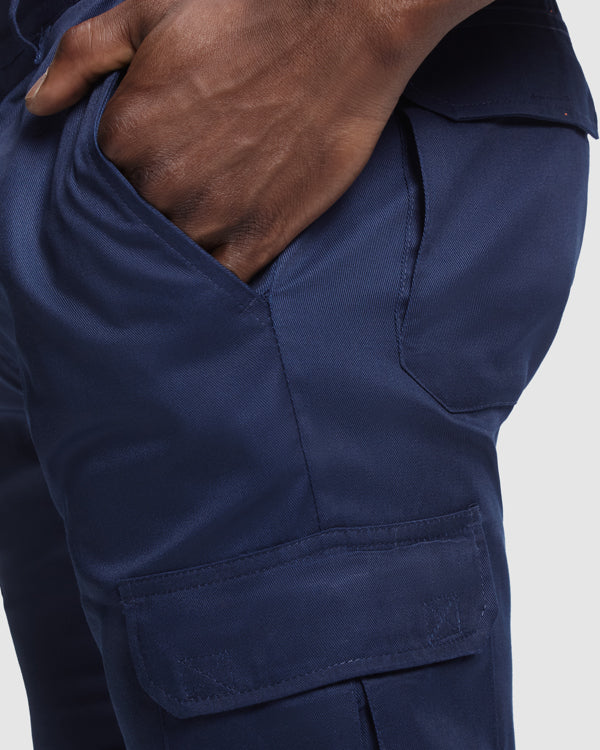 AV PANTALON VERANO NAOS T/38 PLOMO/AMARILLO FLUOR