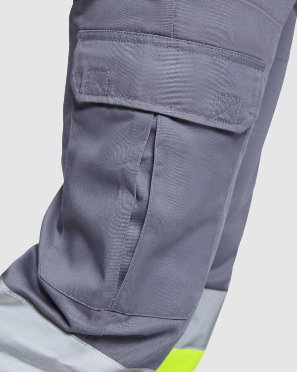 AV PANTALON INVIERNO SOAN T/38 PLOMO/AMARILLO FLUOR