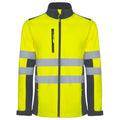 AV SOFTSHELL ANTARES T/S PLOMO/AMARILLO FLUOR