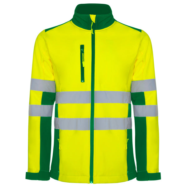 AV SOFTSHELL ANTARES T/S PLOMO/AMARILLO FLUOR