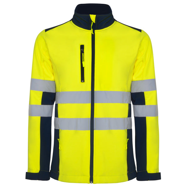 AV SOFTSHELL ANTARES T/S PLOMO/AMARILLO FLUOR