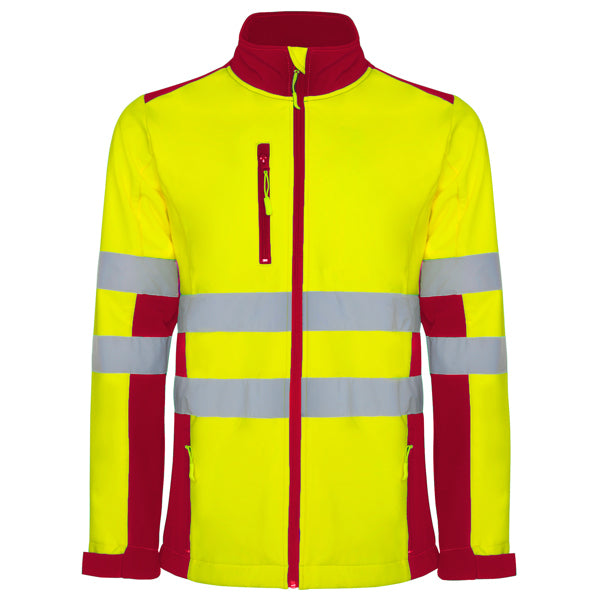 AV SOFTSHELL ANTARES T/S PLOMO/AMARILLO FLUOR