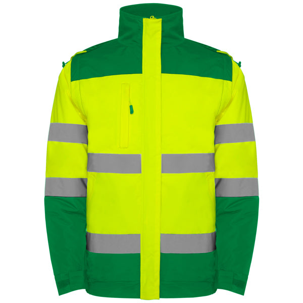 AV PARKA EPSYLON T/S PLOMO/AMARILLO FLUOR