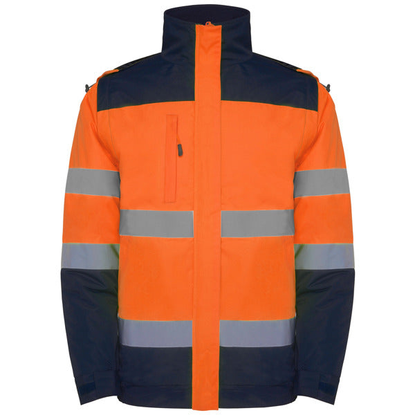 AV PARKA EPSYLON T/S PLOMO/AMARILLO FLUOR