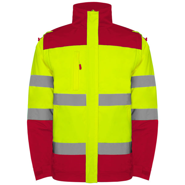 AV PARKA EPSYLON T/S PLOMO/AMARILLO FLUOR