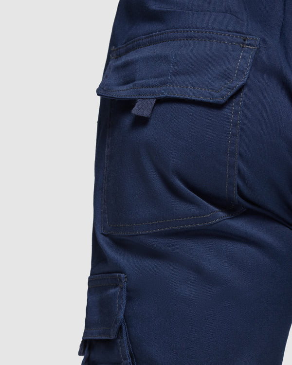 AV PANTALON DAILY STRETCH T/38 PLOMO/AMARILLO FLUOR