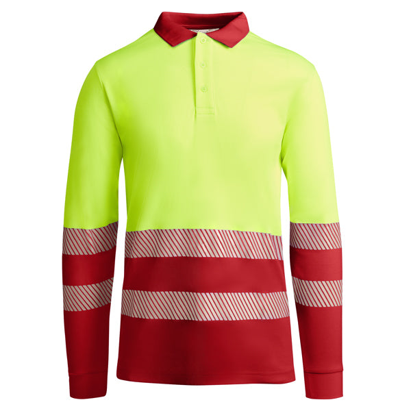 AV POLO ATRIO MAGA LARGA T/S AMARILLO FLUOR