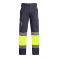 AV PANTALON INVIERNO ENIX T/38 PLOMO/AMARILLO FLUOR