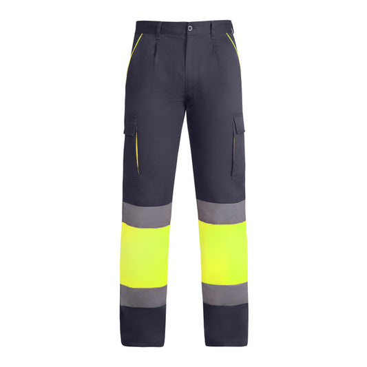 AV PANTALON INVIERNO ENIX T/38 PLOMO/AMARILLO FLUOR