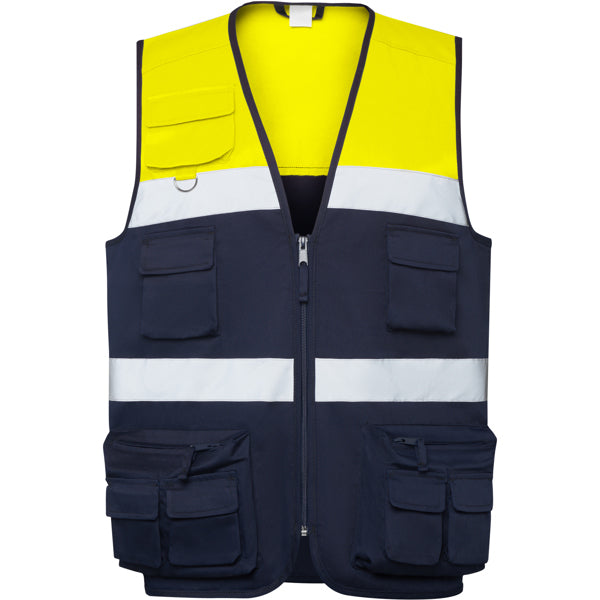 AV CHALECO BETA T/S MARINO/AMARILLO FLUOR