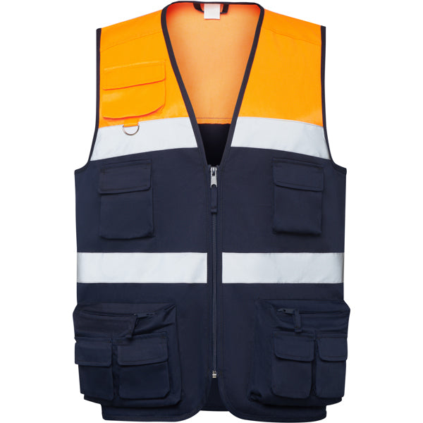 AV CHALECO BETA T/S MARINO/AMARILLO FLUOR