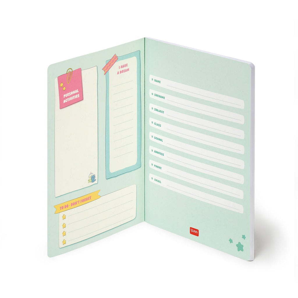 Exercise Book - Cuaderno A4 - Cuadrícula 5 mm - Kitty Bubble Tea