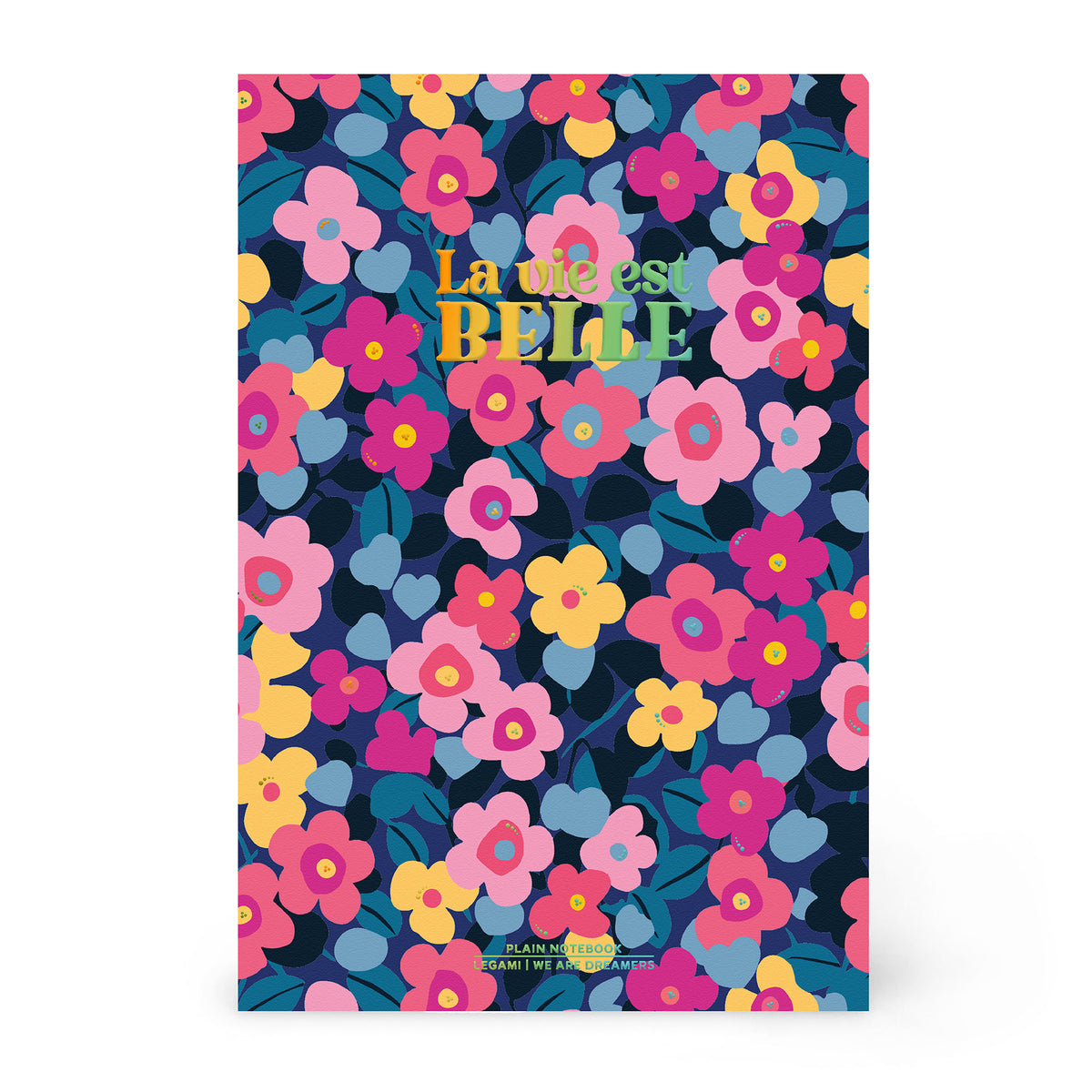 Cuaderno Flores liso