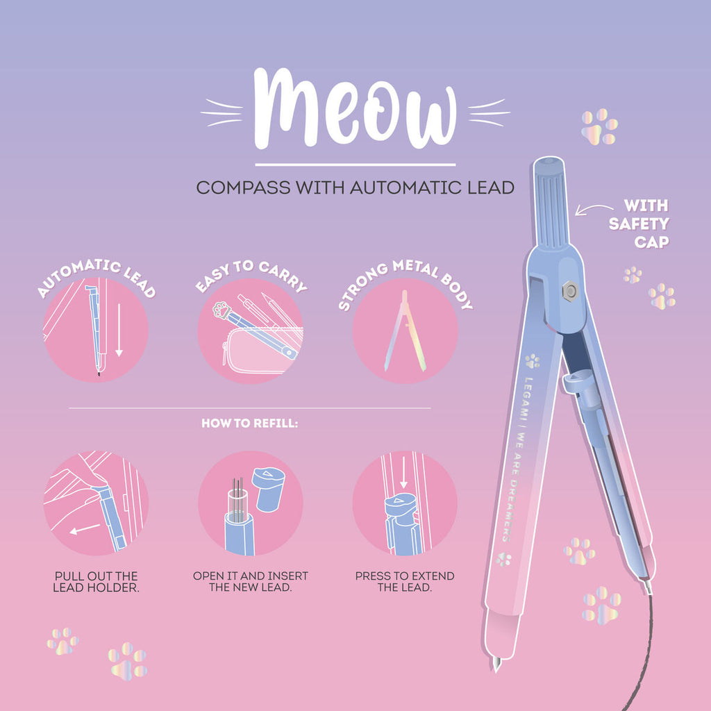 Compás con Mina Automática - Meow