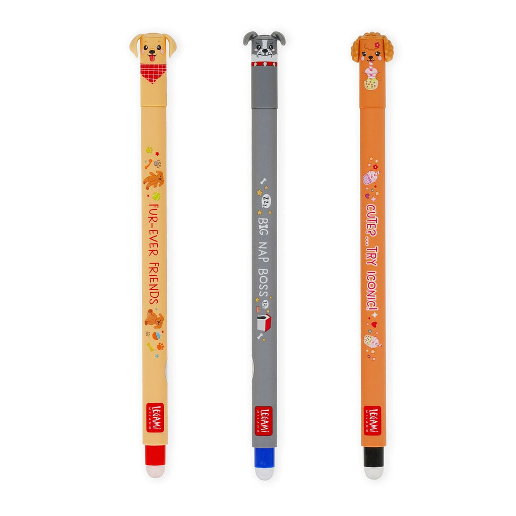Set de 3 Bolígrafos Borrables - Erasable Pen - Fur-ever Friends