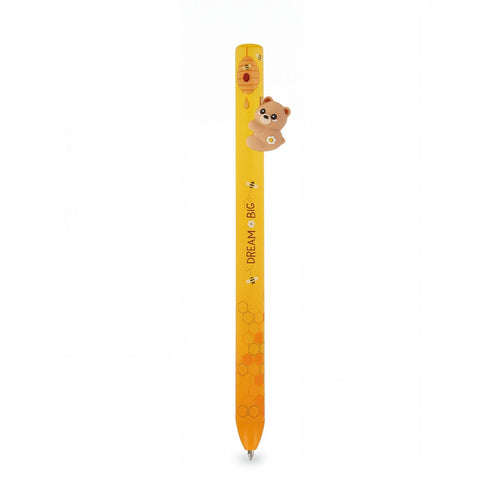 Legami — bolígrafo con muñequito de peluche desmontable estampado Teddy Bear, colección Back to School