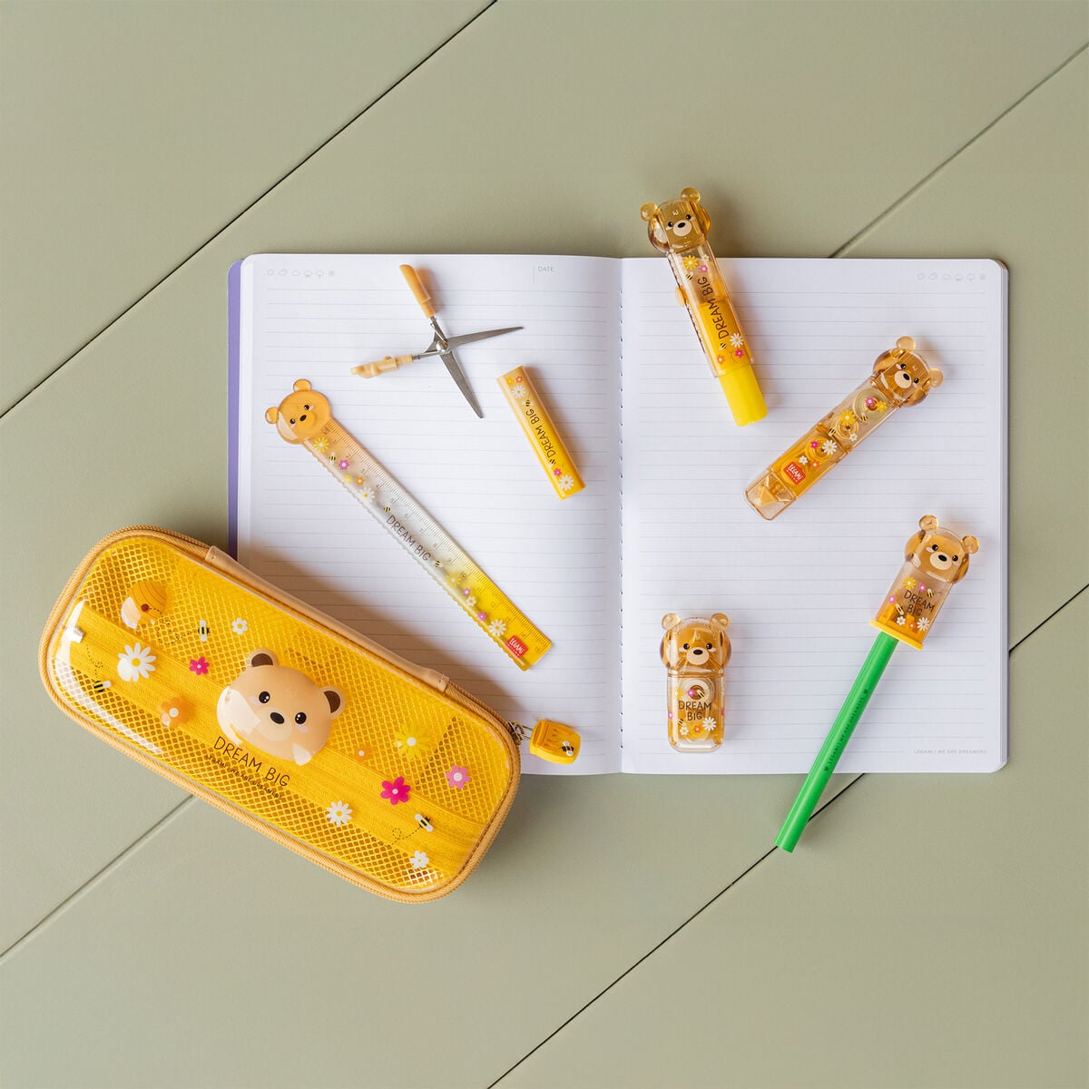 Legami — accesorio escolar de papelería estampado Teddy Bear, colección Back to School