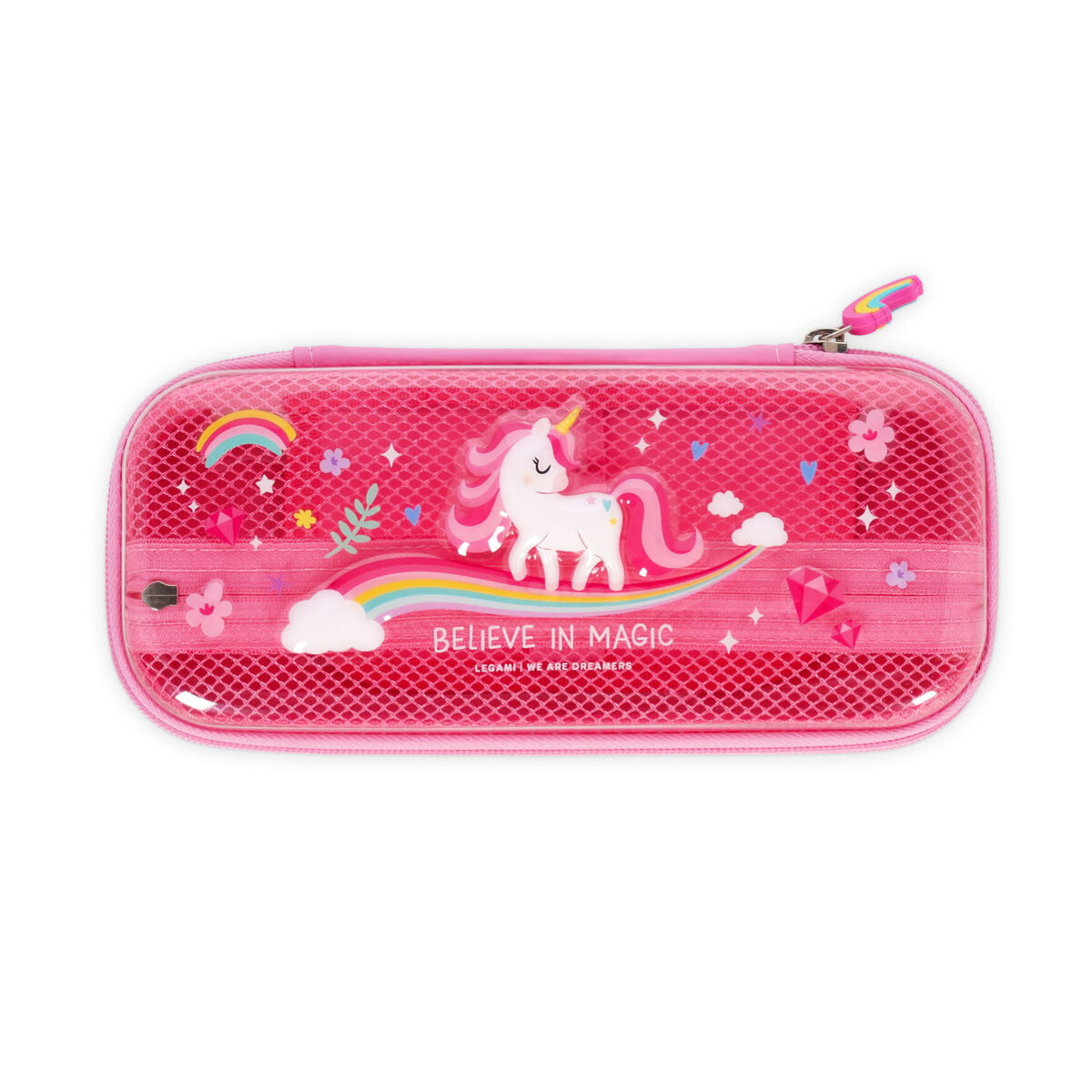 Estuche Transparente Rígido Unicorn - Wonderwow