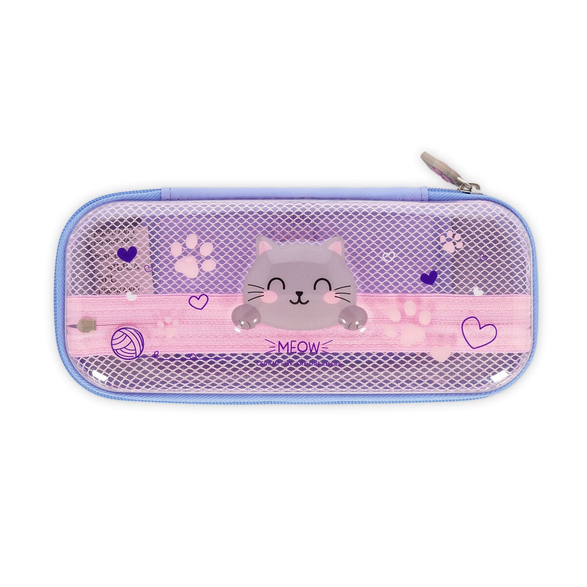 Estuche Transparente Rígido Kitty - Wonderwow
